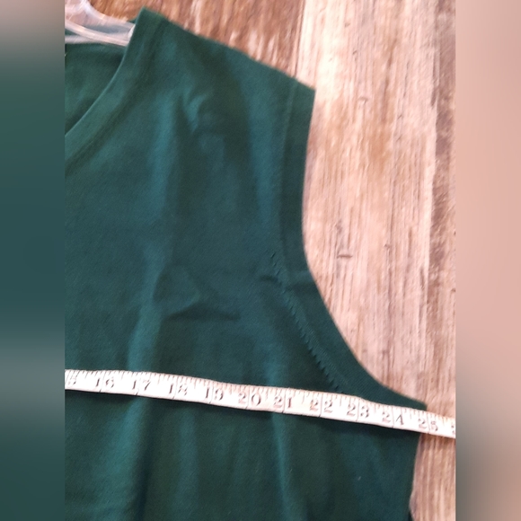 Lands end mens XXL/T green sweater vest - Picture 4 of 7